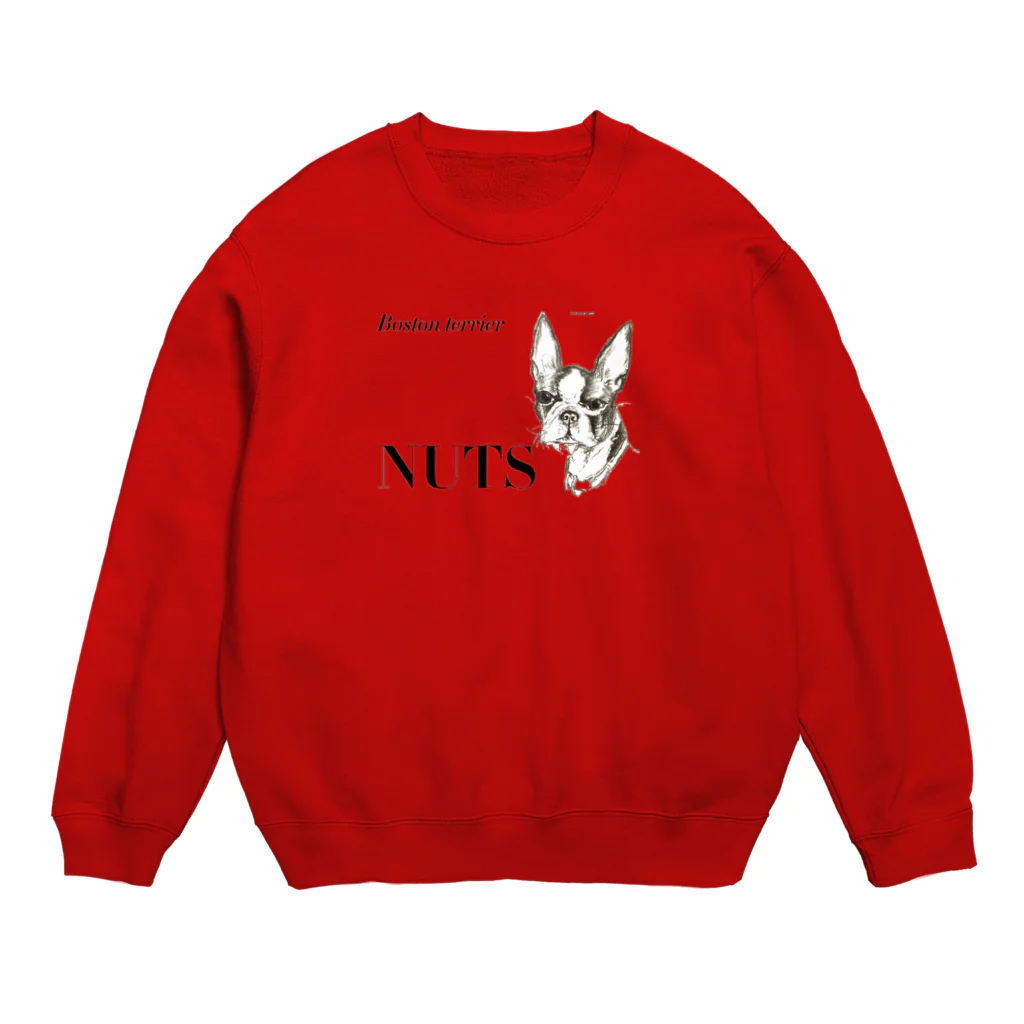 結崎 剛の手書きボストンテリア Crew Neck Sweatshirt