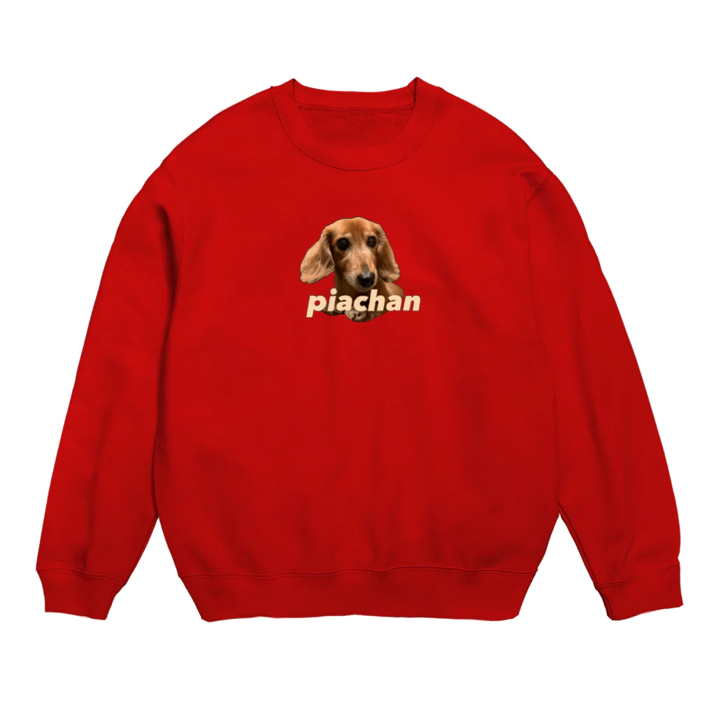 かわいいどうぶつたちのガンつけpiachan Crew Neck Sweatshirt