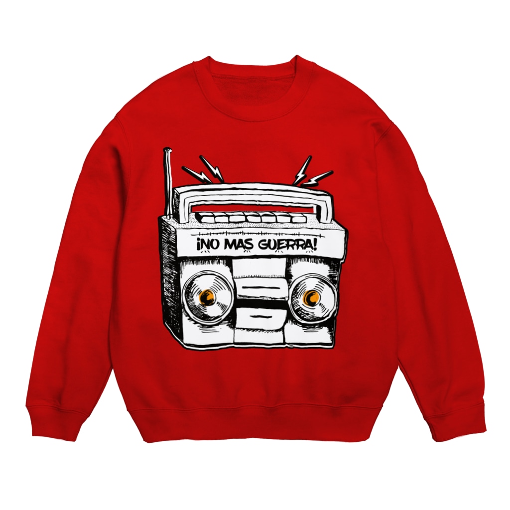 Rebel One RadioのNo Más Guerra / No More War  Crew Neck Sweatshirt
