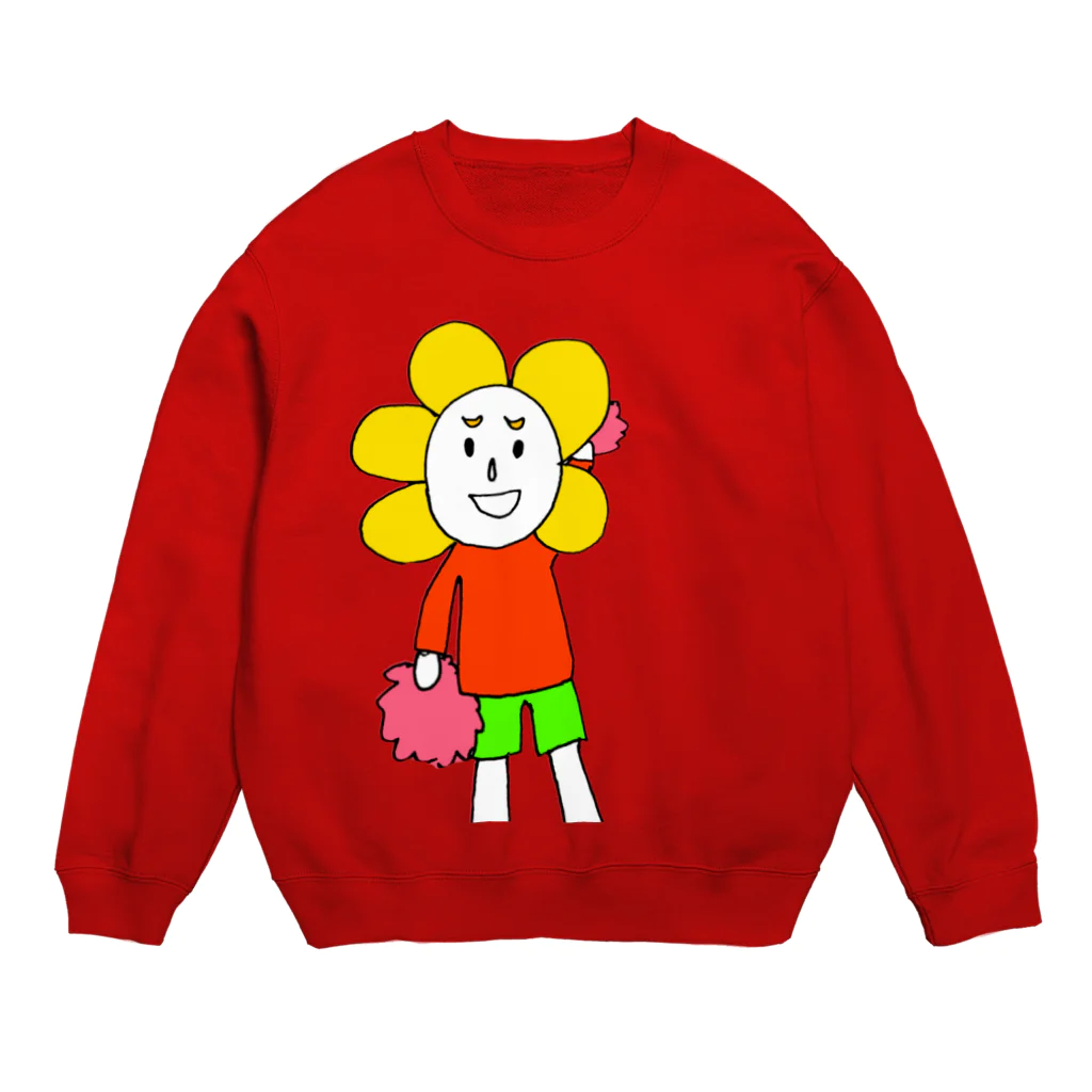 Happy carnival❤️のチアダンスファンキーフラワー Crew Neck Sweatshirt