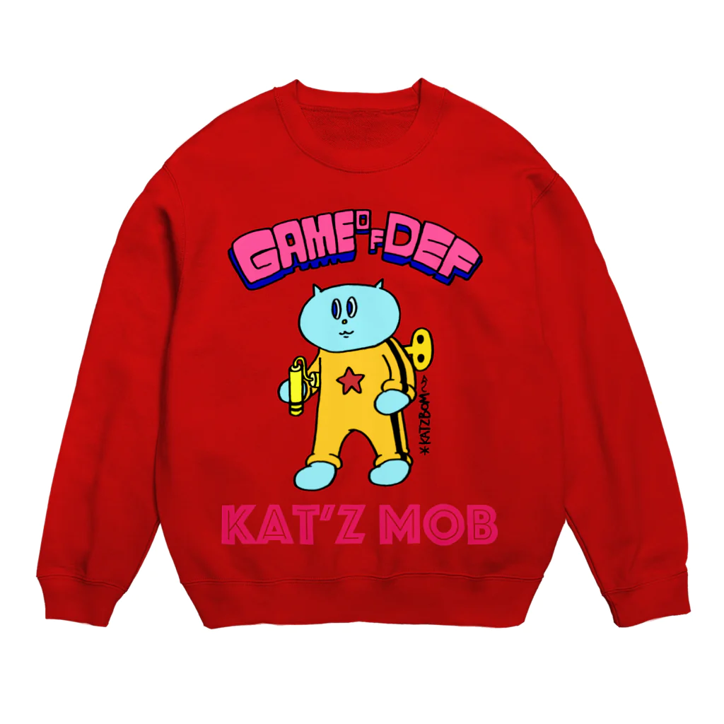 カツボン(KATZBOM)／漫画家ラッパーのカンフーネジネコ Crew Neck Sweatshirt