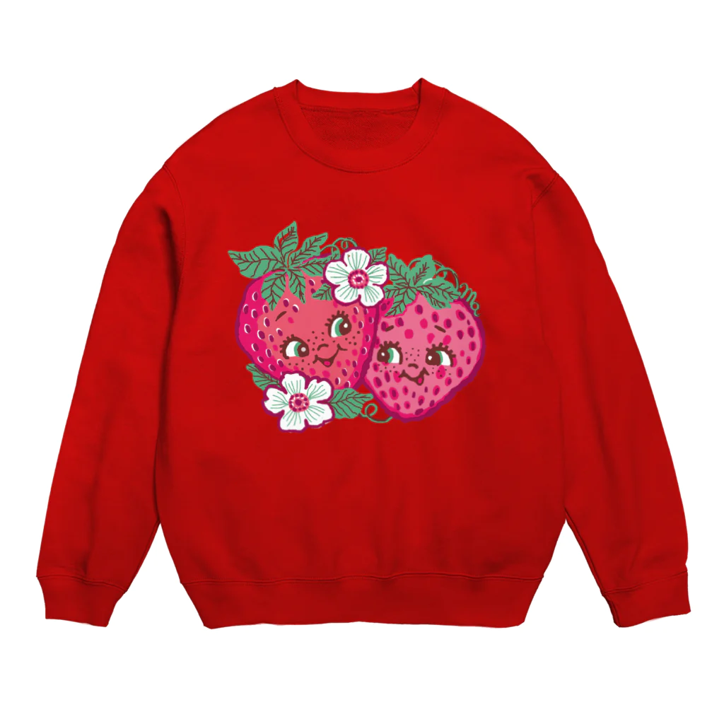 　Ma cocotte （まここっと）の苺ツインズ Crew Neck Sweatshirt