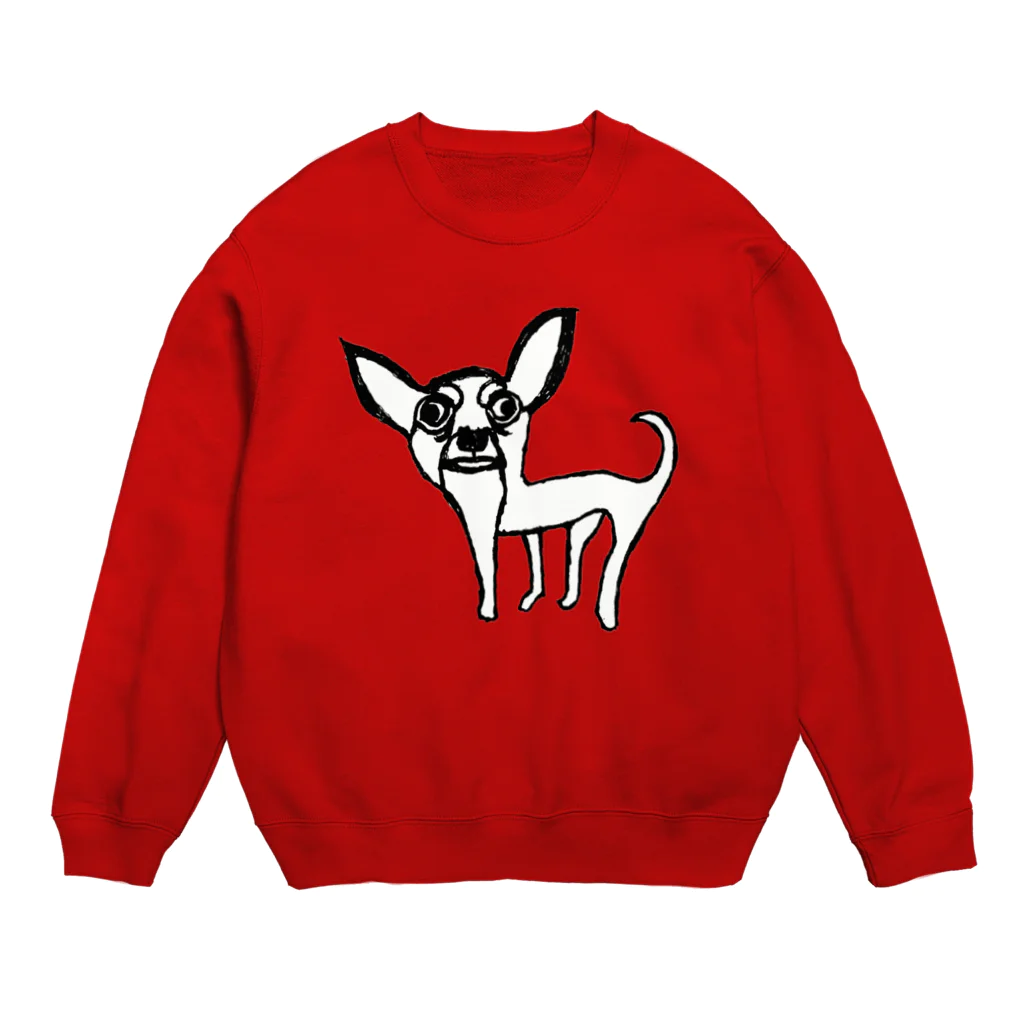 お味噌ちゃん👺LINEスタンプものテカテカチワワくん Crew Neck Sweatshirt