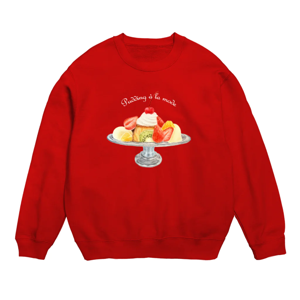 のぐちさきのプリンアラモード Crew Neck Sweatshirt