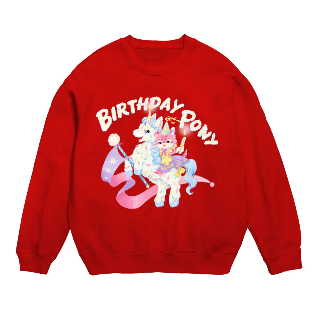 かわうそ🐹Ms LUTRAのBirthday pony Crew Neck Sweatshirt