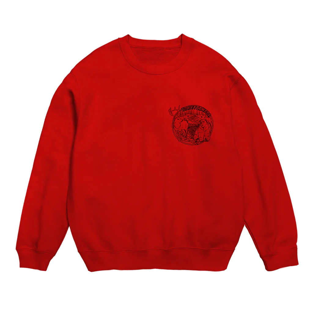 nvivetoのカナダの大自然と動物たち〜Banff Canada〜バンフカナダ〜 Crew Neck Sweatshirt