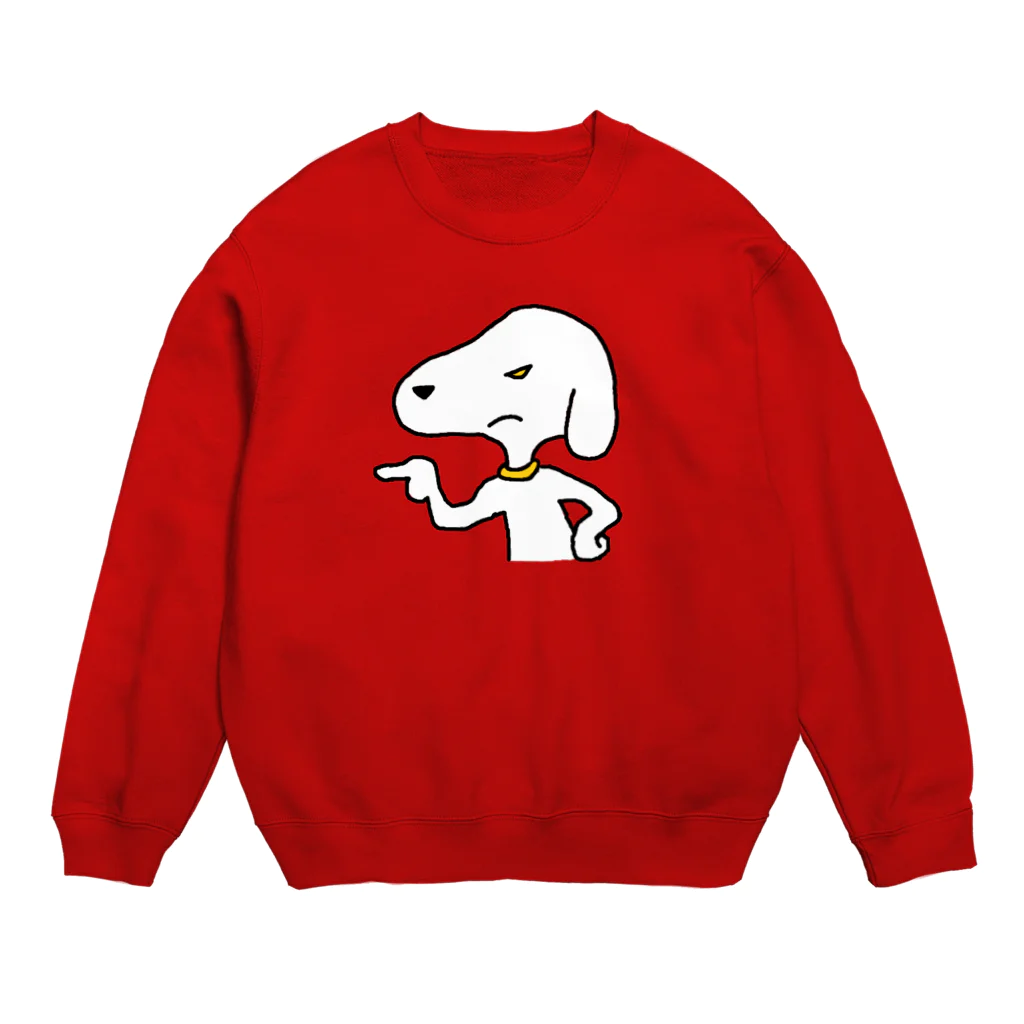 ﾍﾞﾀのわるいイヌ Crew Neck Sweatshirt