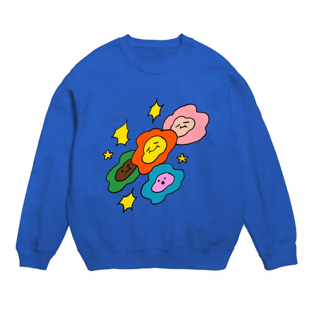 類家 海のハナハナヒラヒラ Crew Neck Sweatshirt