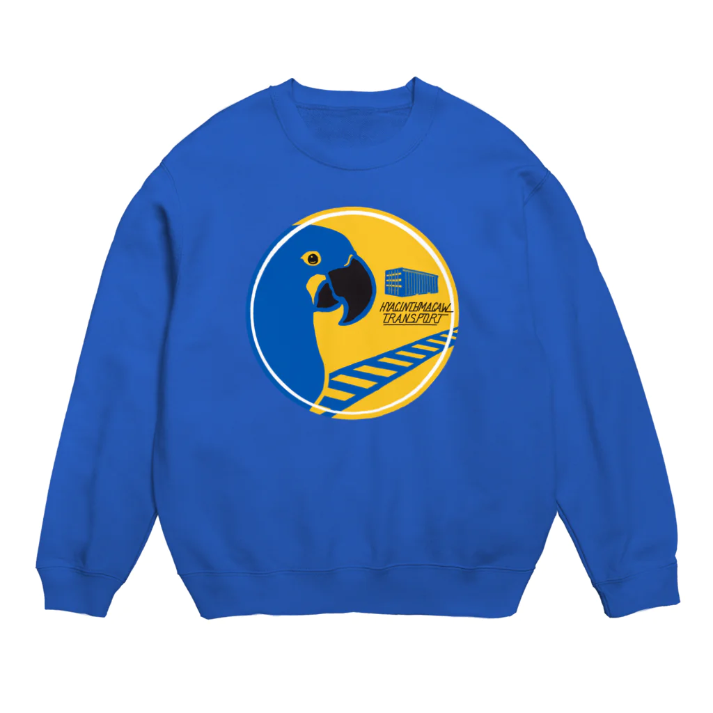 ムクのスミレコンゴウインコの鉄道輸送会社 Crew Neck Sweatshirt