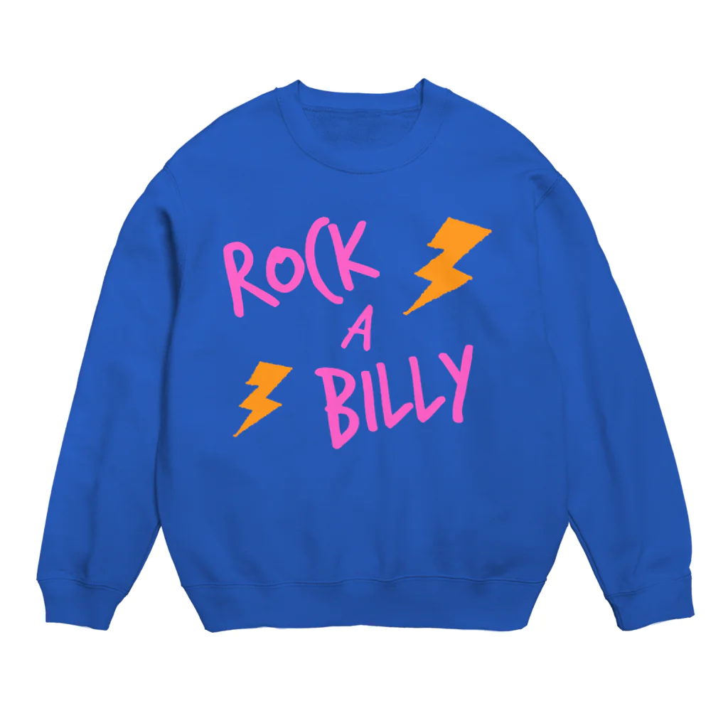 ロカビリーちゃんの稲妻ロカビリー（ピンク） Crew Neck Sweatshirt