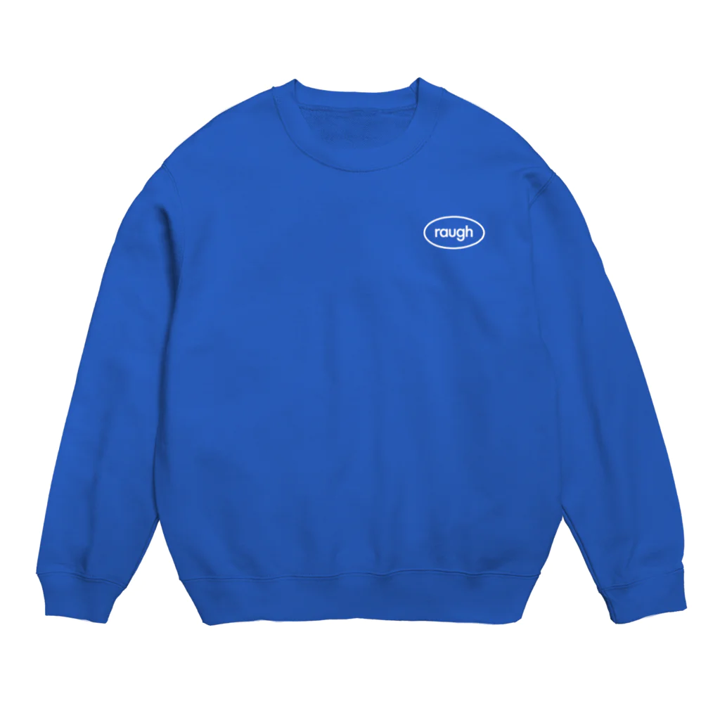 fdy.incのraugh_round_white Crew Neck Sweatshirt