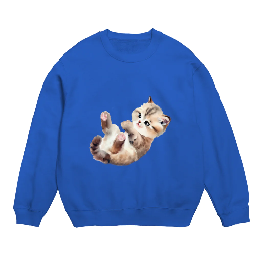 soramame1119の仔猫のマリ Crew Neck Sweatshirt