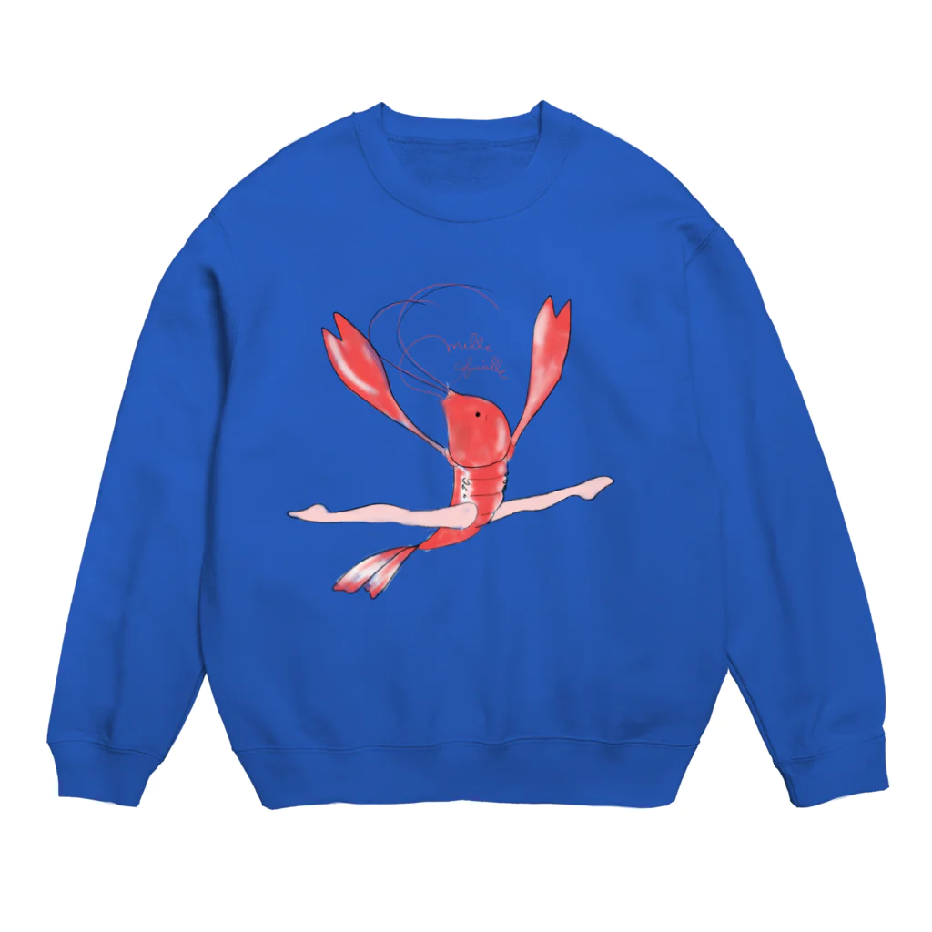 バレエスタジオミルフィーユのエビリーナ Crew Neck Sweatshirt