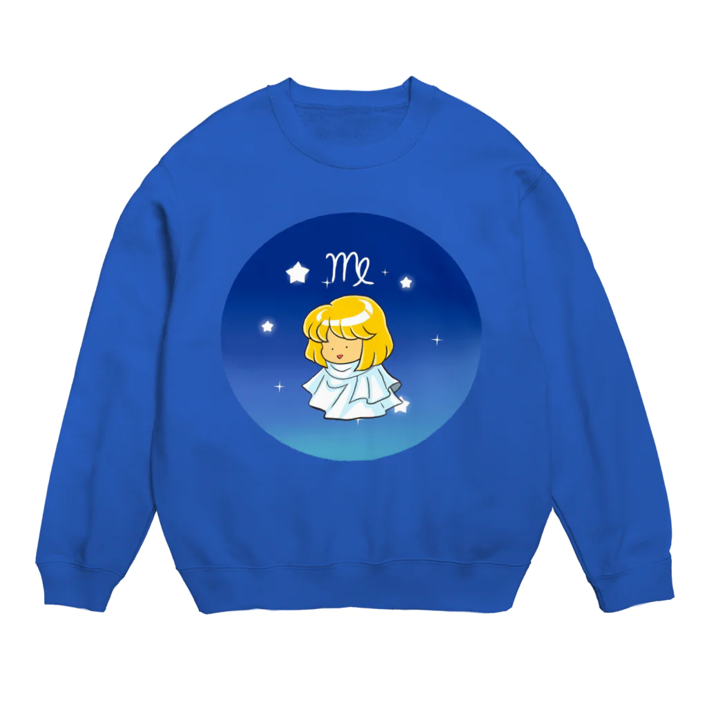 もふもふ堂の乙女座 Crew Neck Sweatshirt