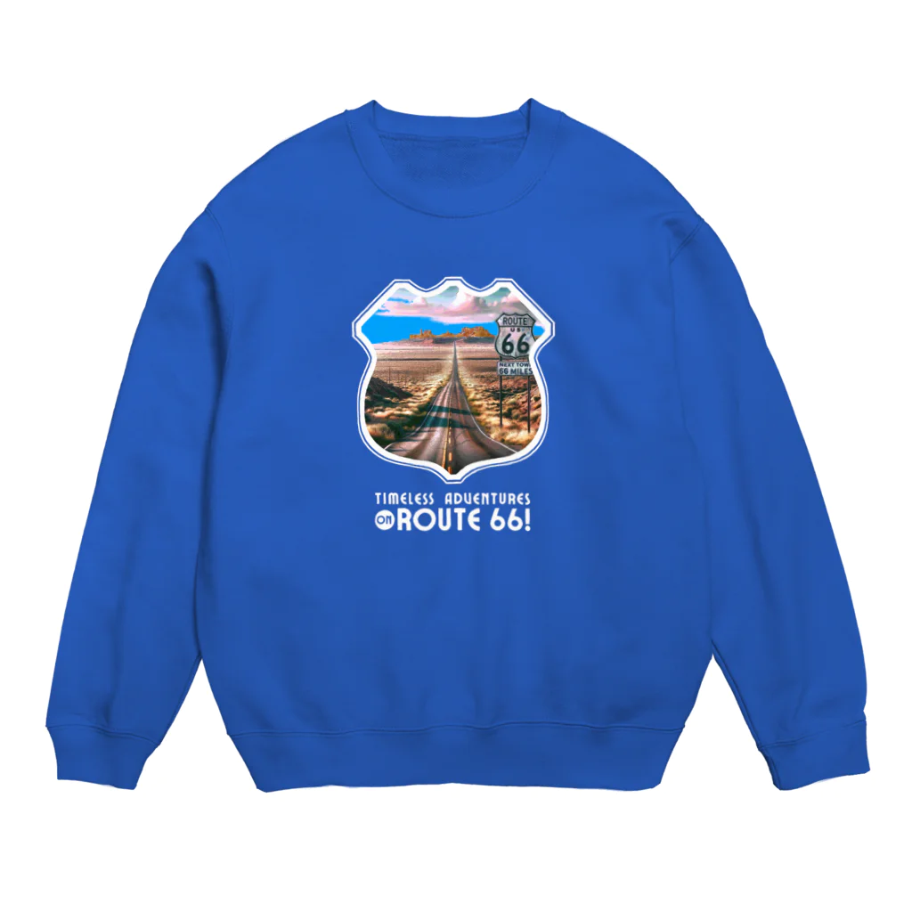 kazu_gのROUTE66！時を超えた冒険をしよう！（濃色用） Crew Neck Sweatshirt