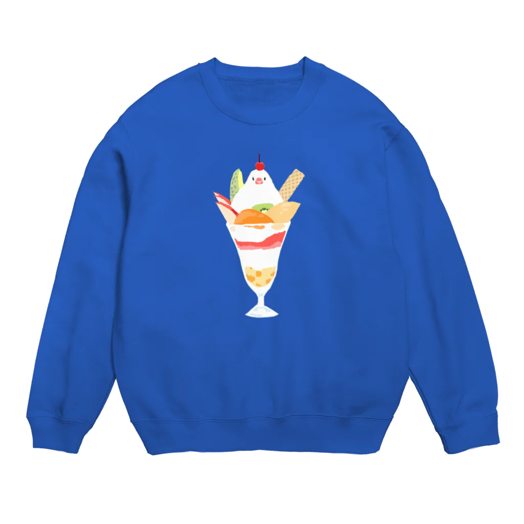 たかはらのパフェ文鳥 Crew Neck Sweatshirt