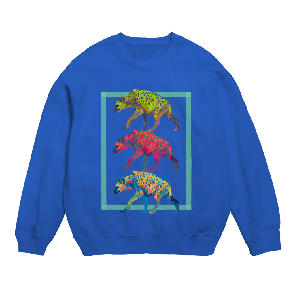 どうぶつのホネ、ときどきキョウリュウ。のBUCHIHYENA Crew Neck Sweatshirt