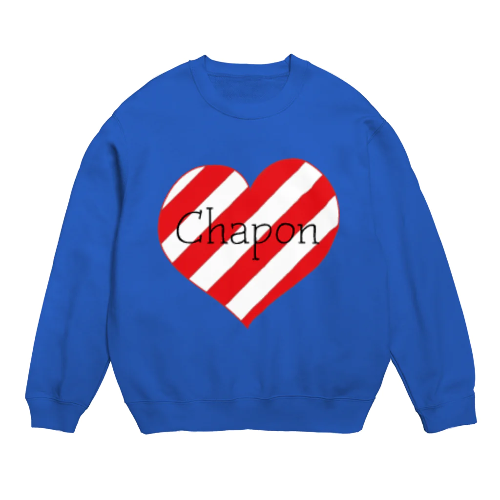 島と大地の実りのchapon Crew Neck Sweatshirt