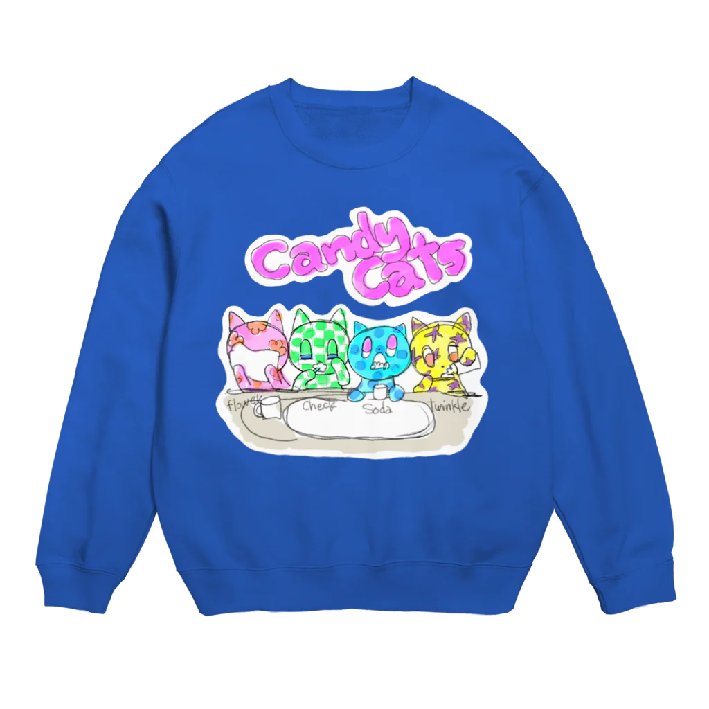 KOKORO♡のCANDY  CAT‘S 🍬🐱 Crew Neck Sweatshirt