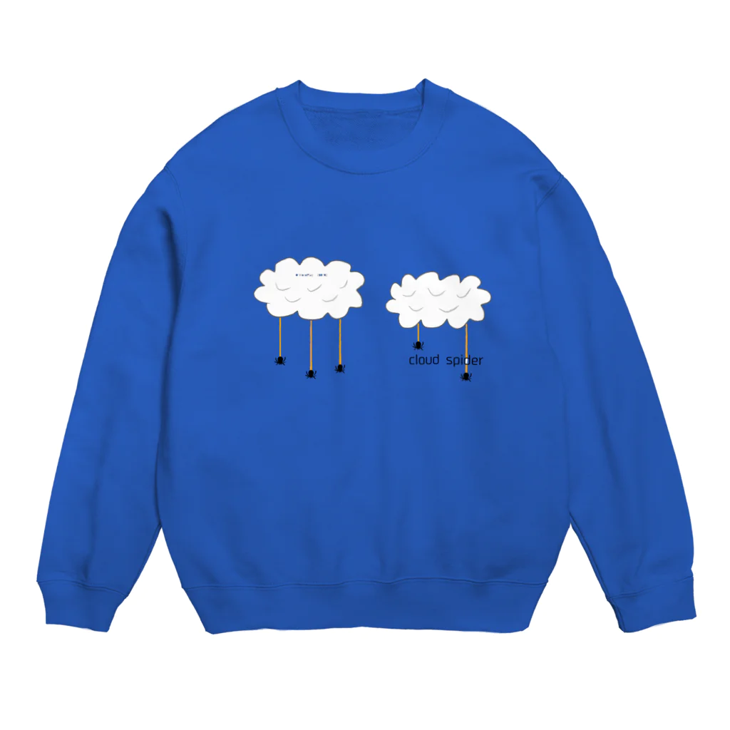 WordPlay 「言葉遊び」のcloud spider 「雲から蜘蛛」 Crew Neck Sweatshirt