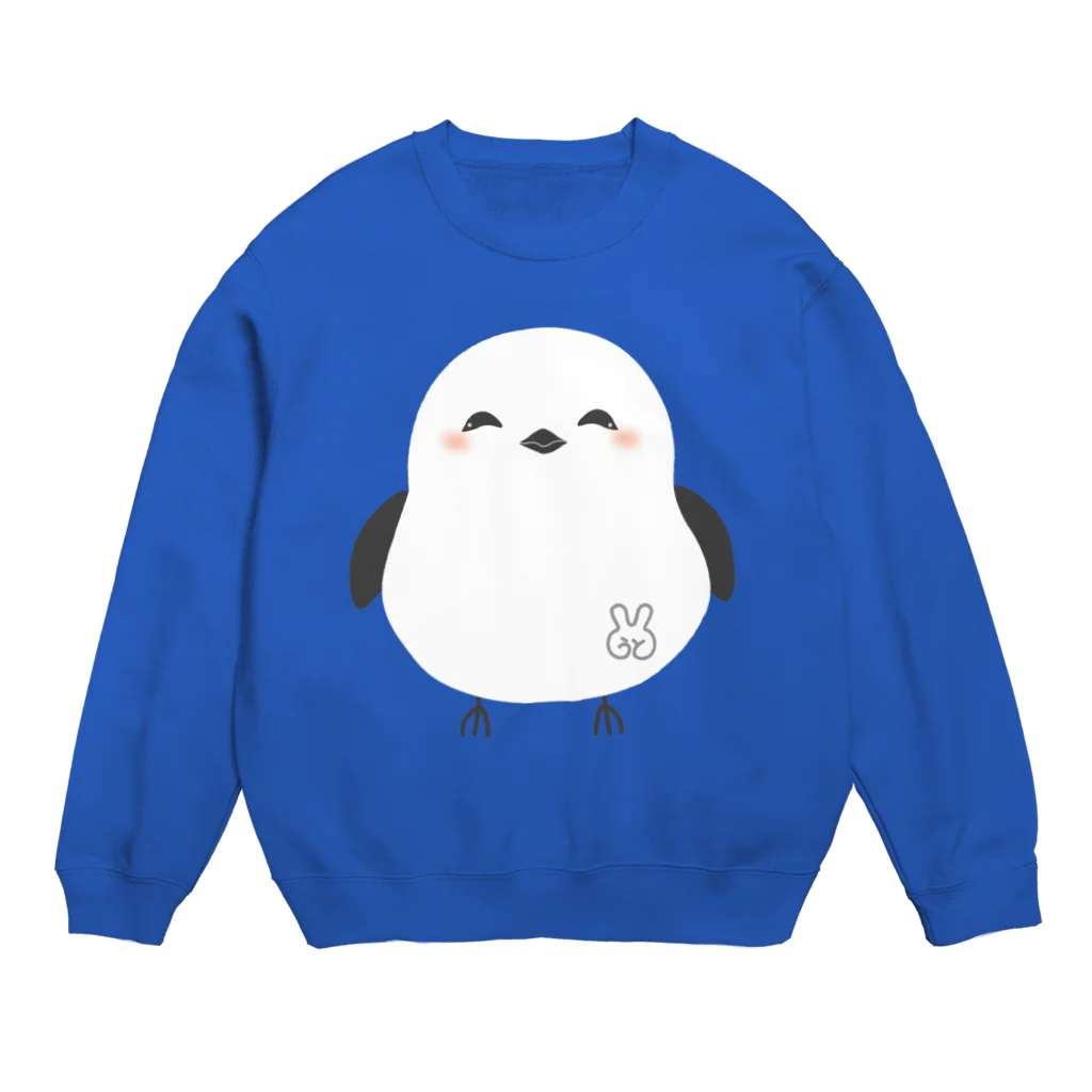 うとのぎゃらり〜🐰のニコニコシマエナガさん Crew Neck Sweatshirt