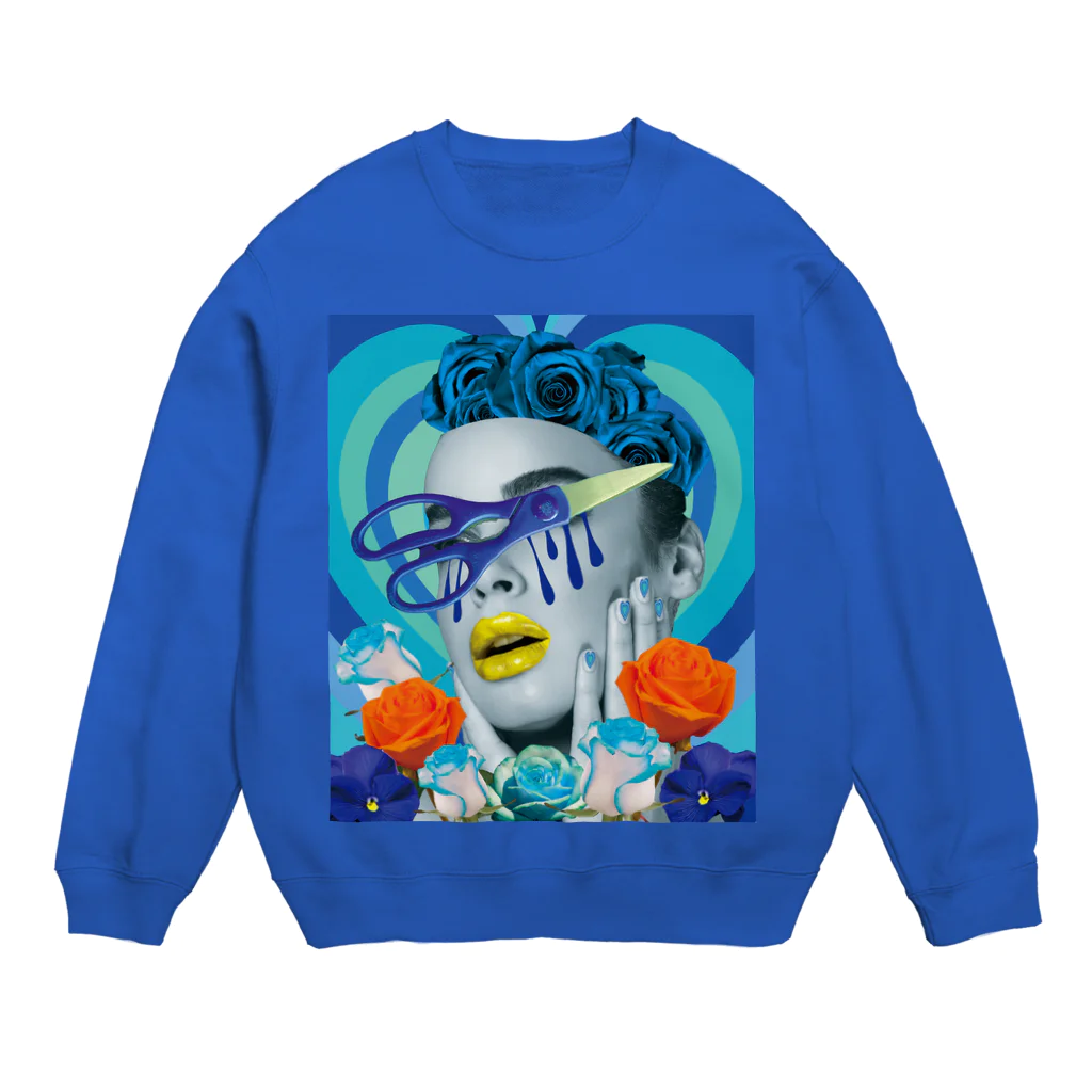 Ritora-Boraluaのflower cut Crew Neck Sweatshirt