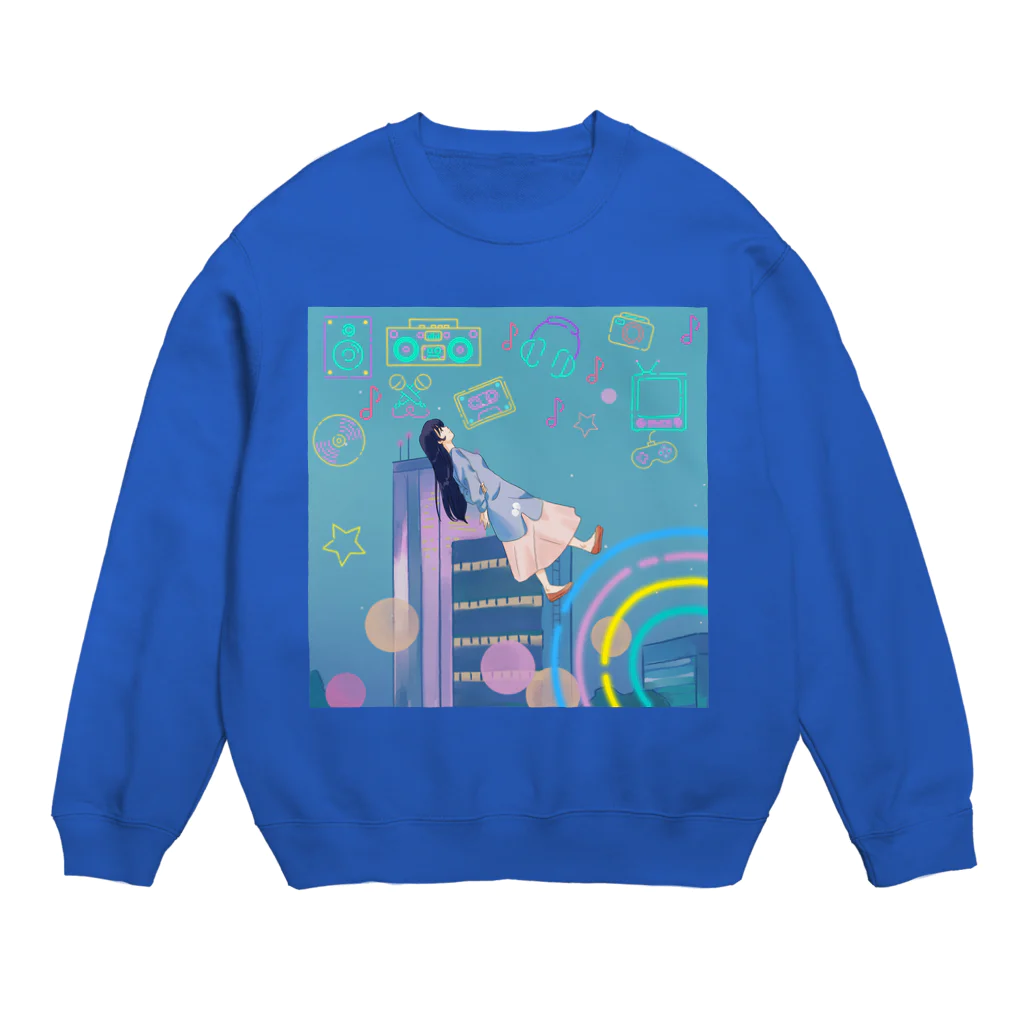 momo_emiのmomo_emi2021 秋 Crew Neck Sweatshirt