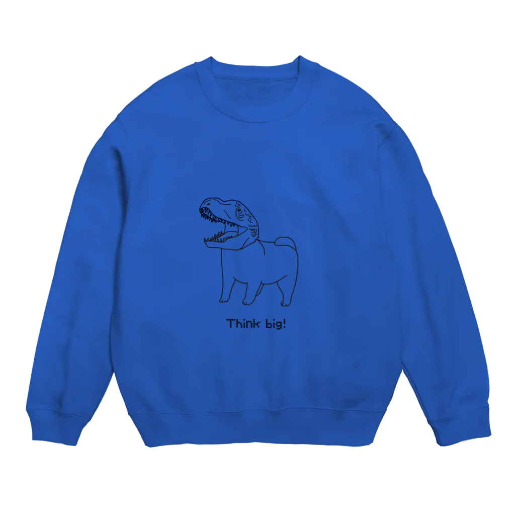 こし庵の夢はでっかく Crew Neck Sweatshirt