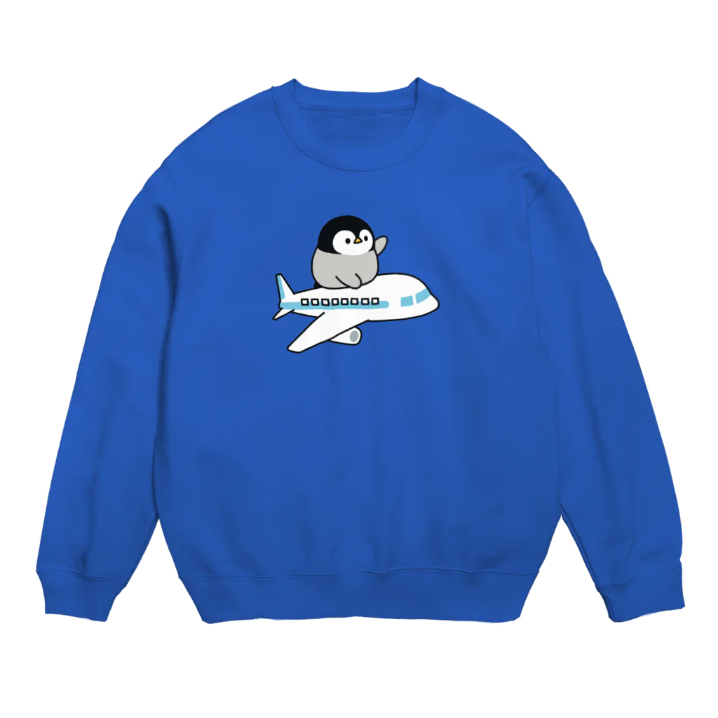 DECORの心くばりペンギン　飛行機ver. Crew Neck Sweatshirt