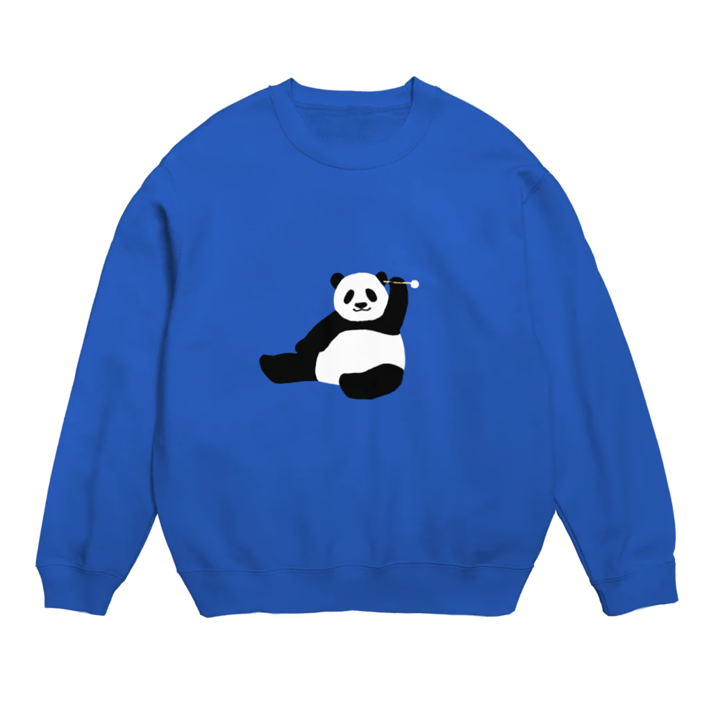 パンダむんの耳かき Crew Neck Sweatshirt