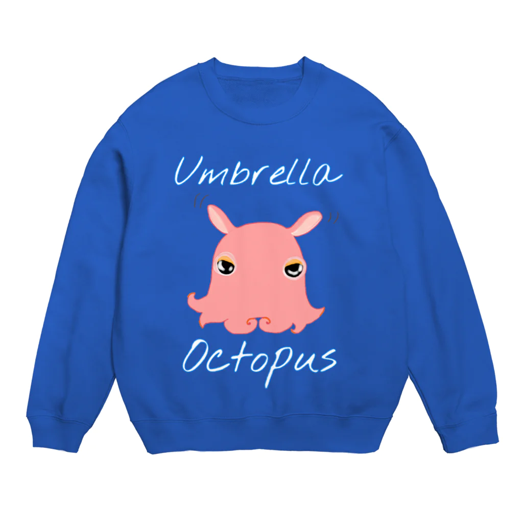 LalaHangeulのumbrella octopus(めんだこ) 英語バージョン② Crew Neck Sweatshirt