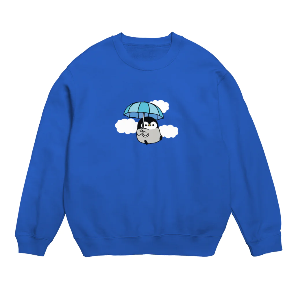 DECORの心くばりペンギン　雨の日ver. Crew Neck Sweatshirt