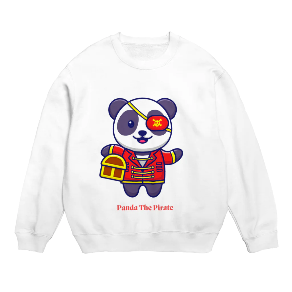 LoveAnimalの海賊パンダさん Crew Neck Sweatshirt