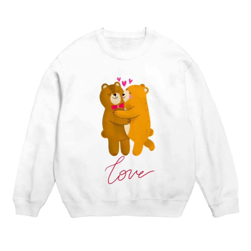 LoveAnimalのくまちゃん in LOVE Crew Neck Sweatshirt