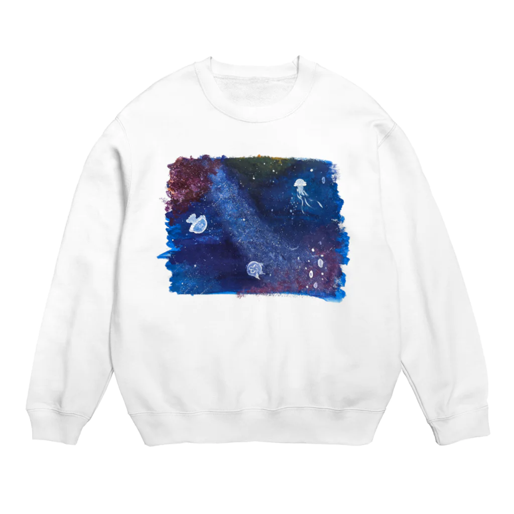 美夜乃闇の深海の宇宙 Crew Neck Sweatshirt