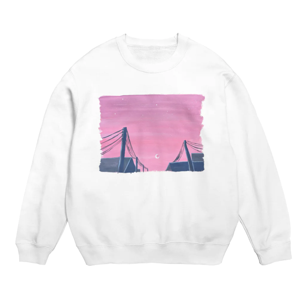 美夜乃闇の夢見心地 月に Crew Neck Sweatshirt