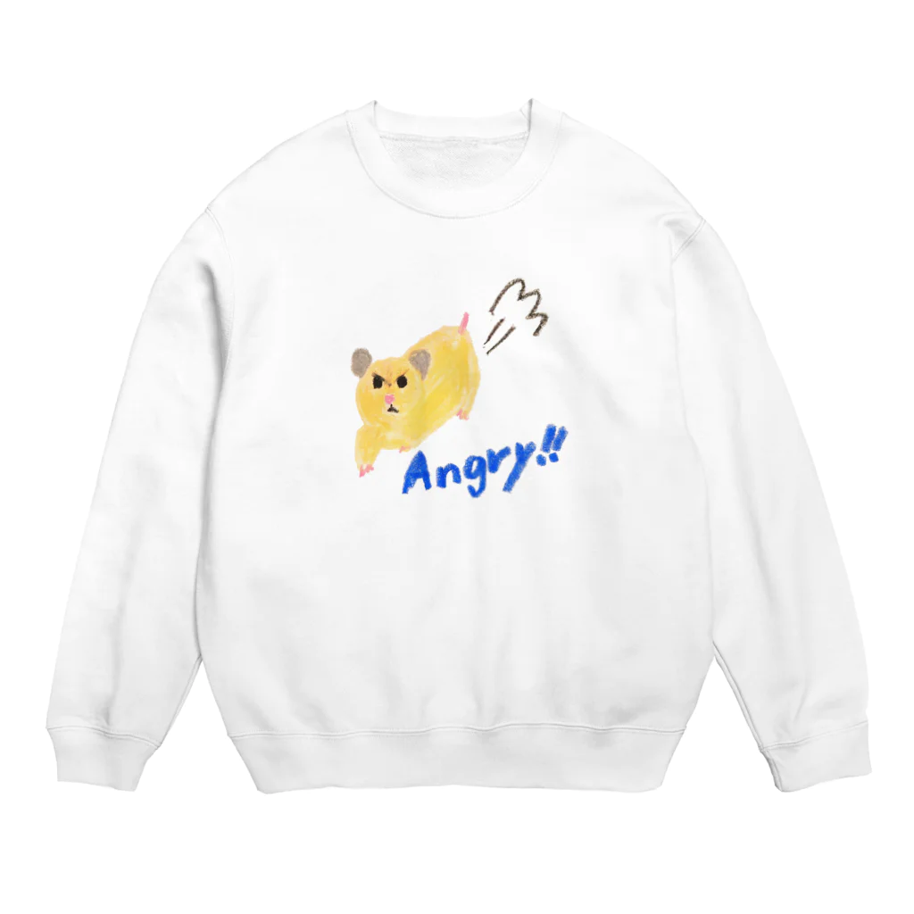 しょちゃぷにのクレヨンたまちゃん・アングリー Crew Neck Sweatshirt