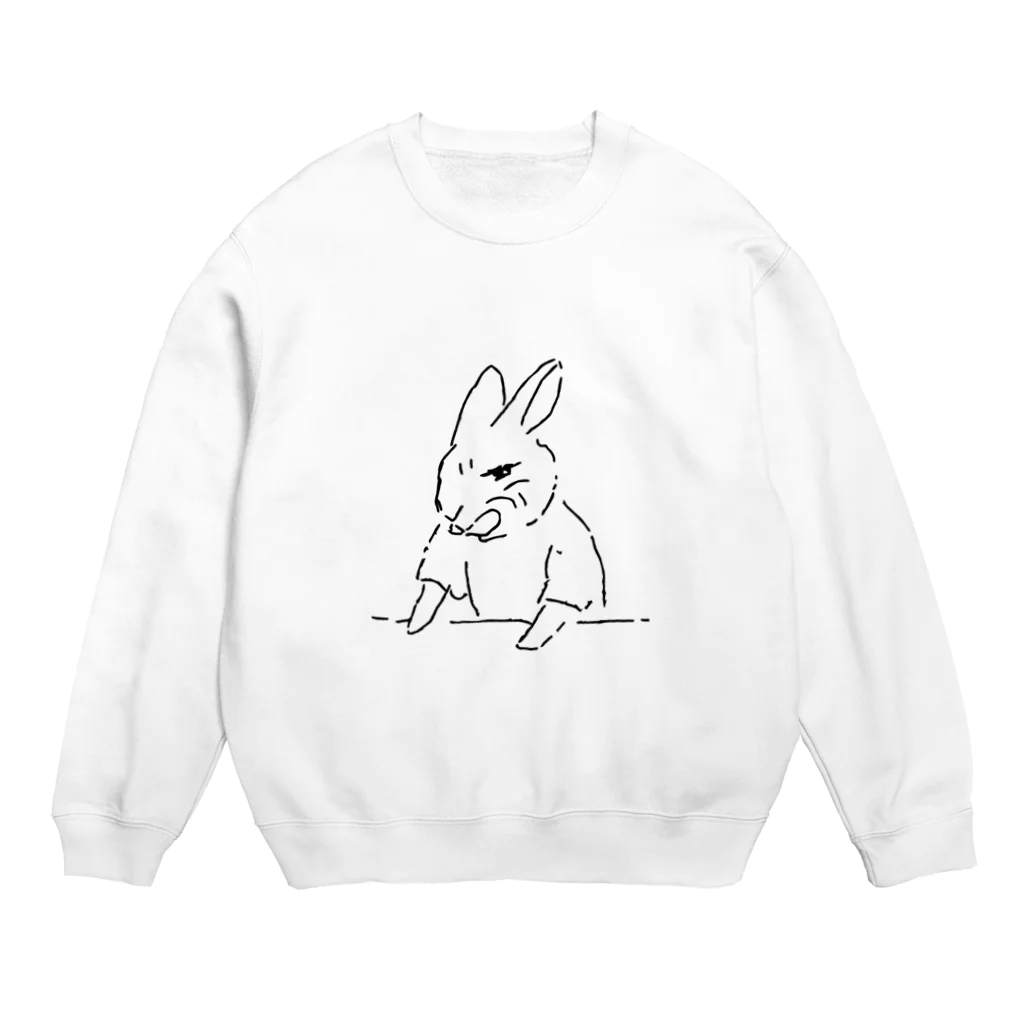 AngelRabbitsのうさぎむすこ（黒２） Crew Neck Sweatshirt