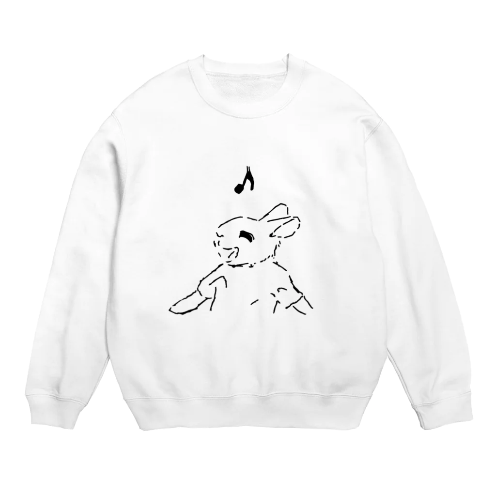 AngelRabbitsのうさぎむすこ（黒９） Crew Neck Sweatshirt