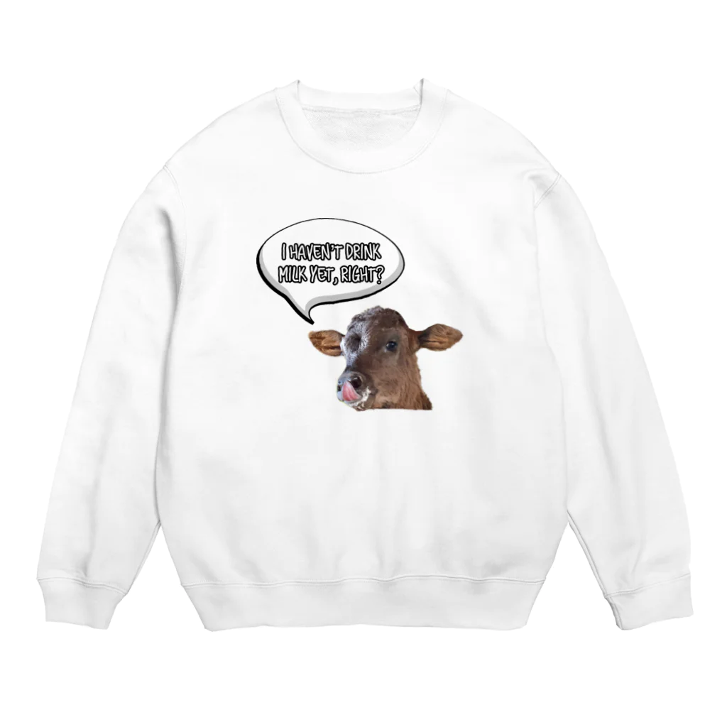 Happy cows♪のHappy cows♪ 吹き出しver Crew Neck Sweatshirt