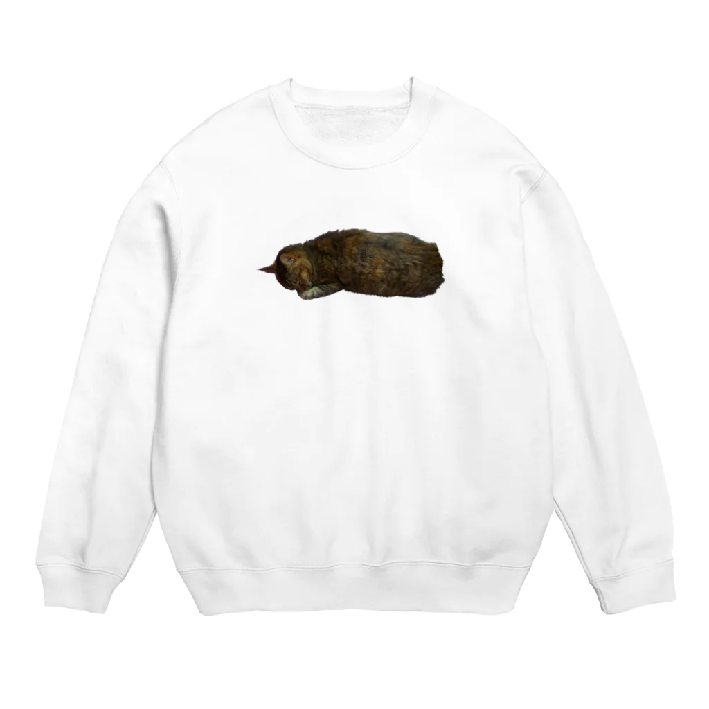 キジトラかもしれないのおねむ猫 Crew Neck Sweatshirt