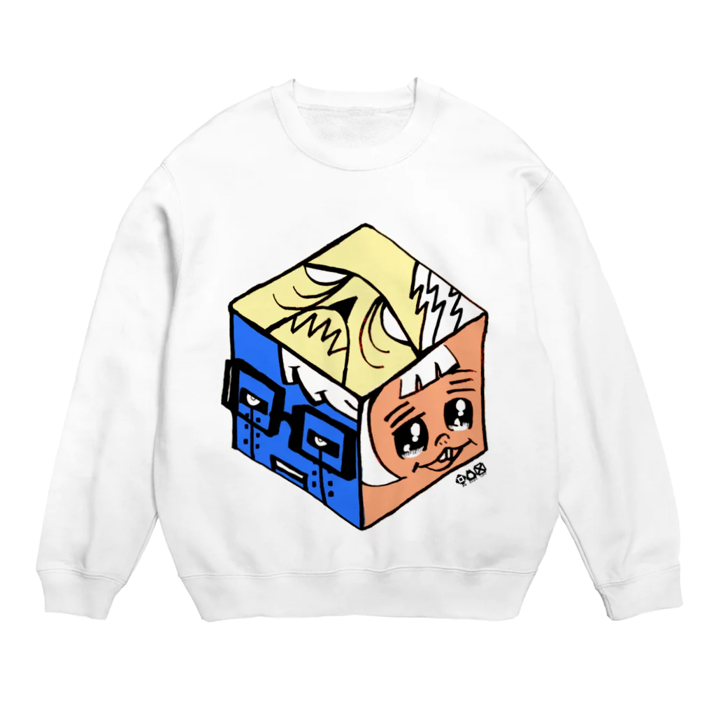 ◯△□（まるさんかくしかく）のチート Crew Neck Sweatshirt