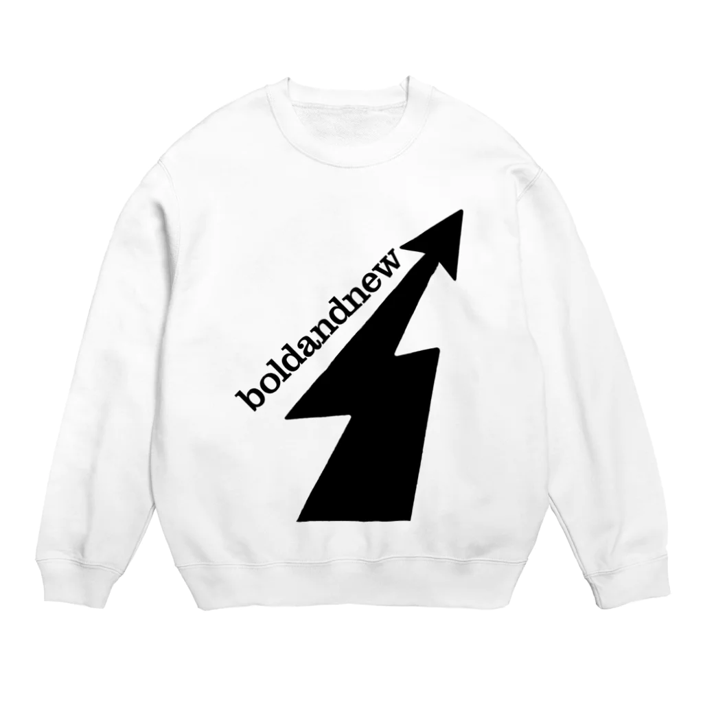 boldandnewのboldandnew_No.000_BK Crew Neck Sweatshirt