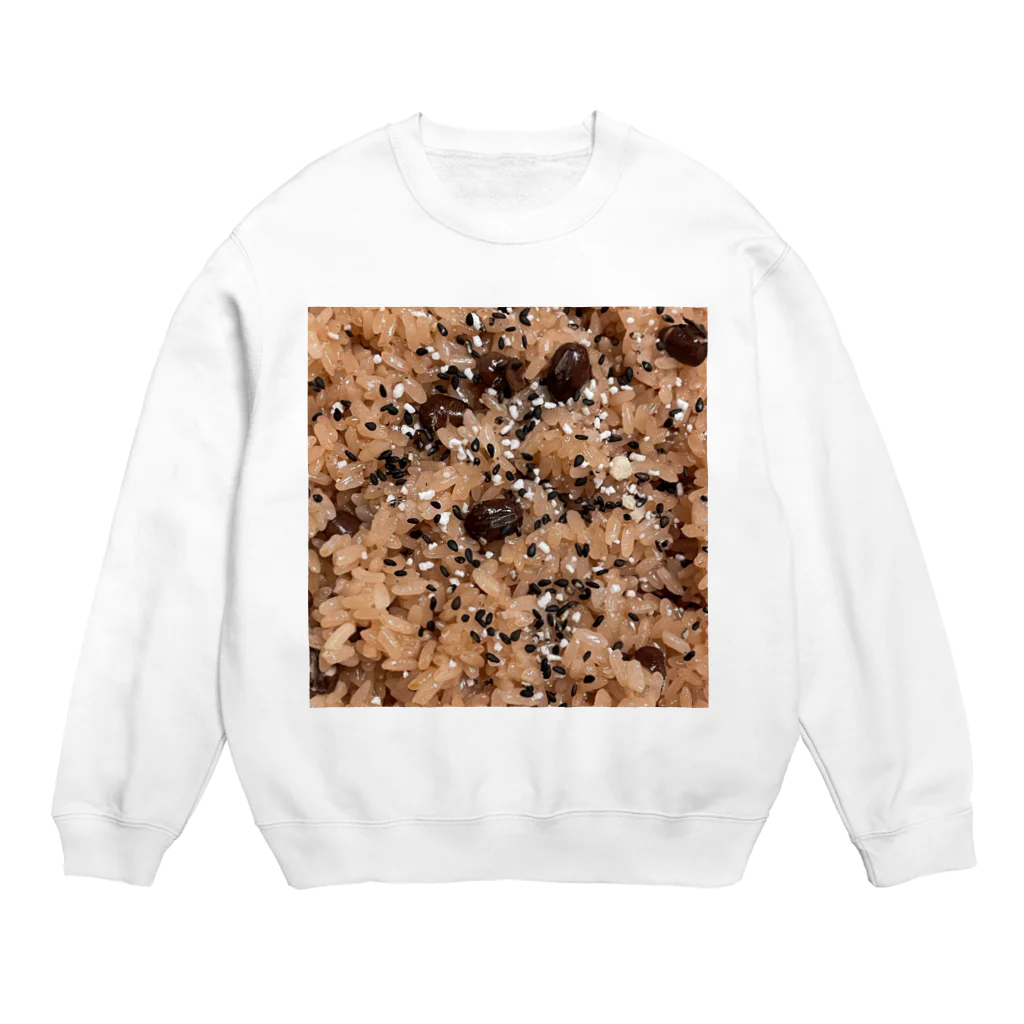 あゆのしおやきの赤飯 Crew Neck Sweatshirt