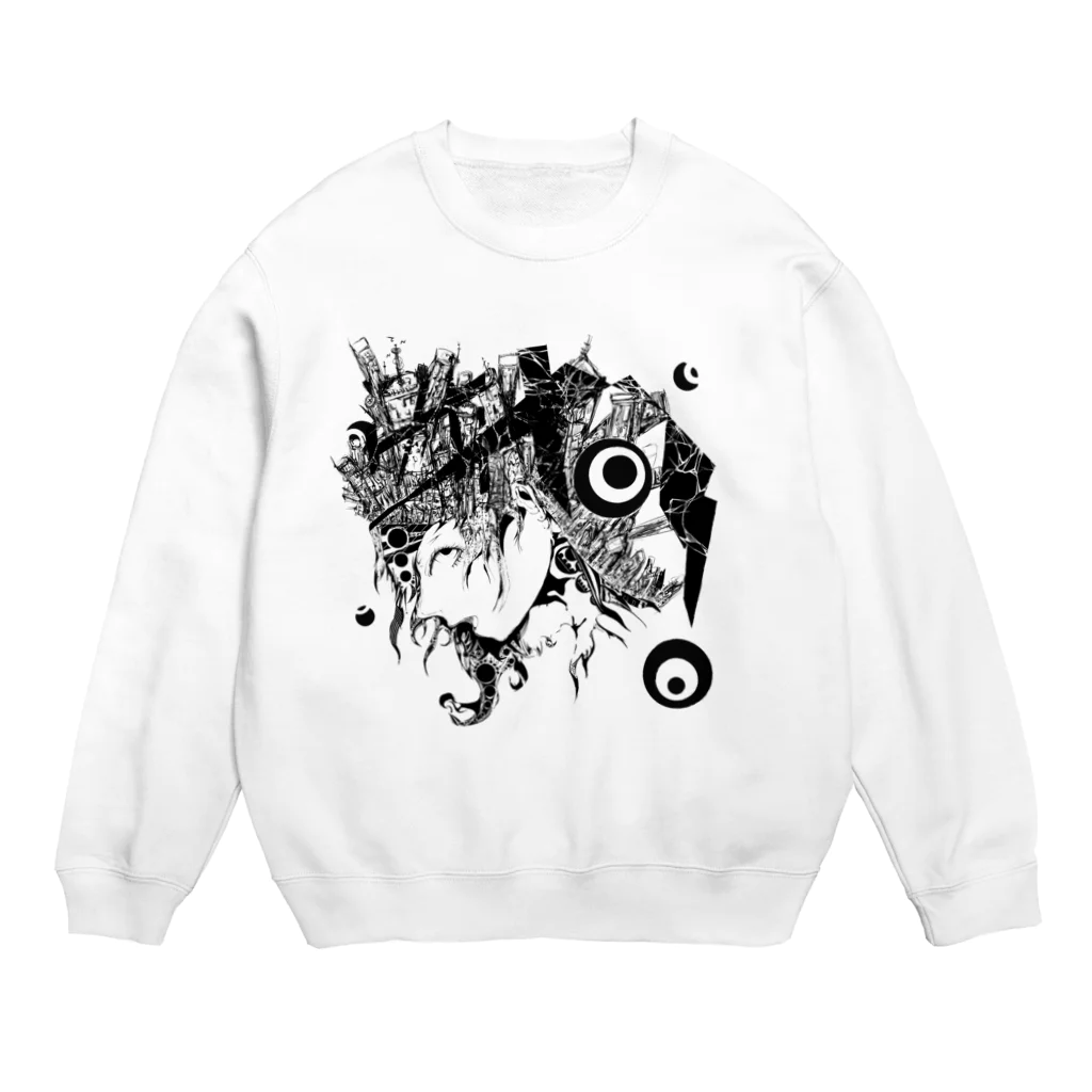 @折部.壊子(オリブ)の君という街 Crew Neck Sweatshirt