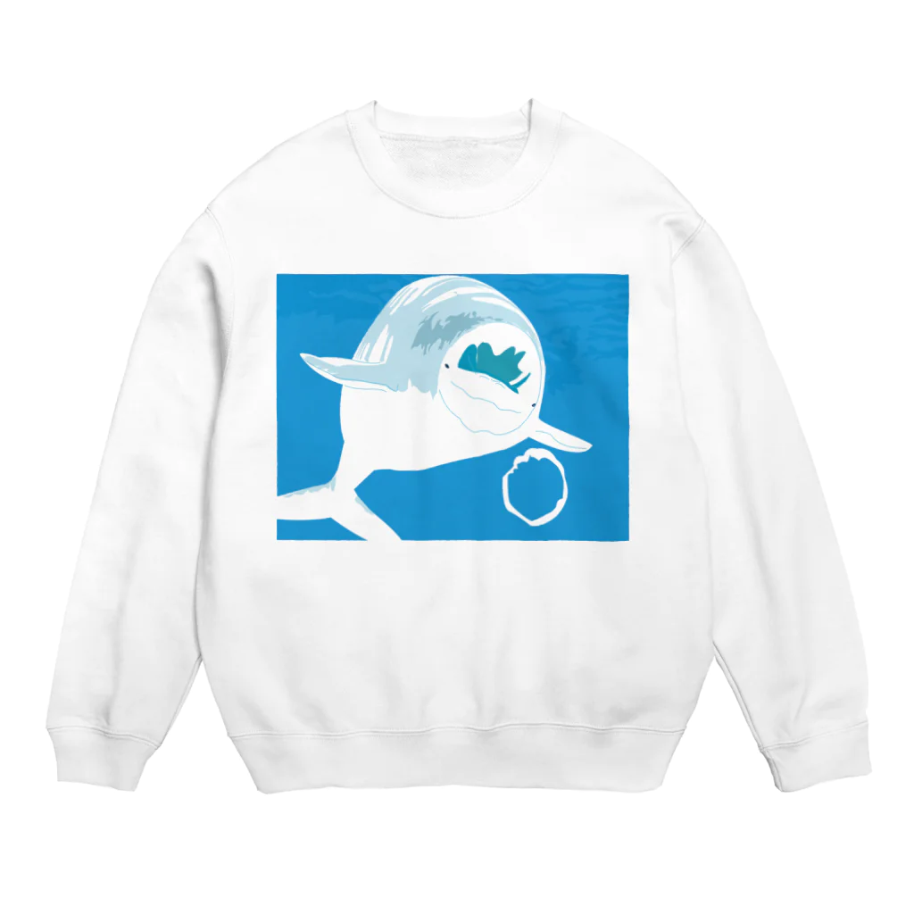 Drecome_Designのシロイルカ Crew Neck Sweatshirt