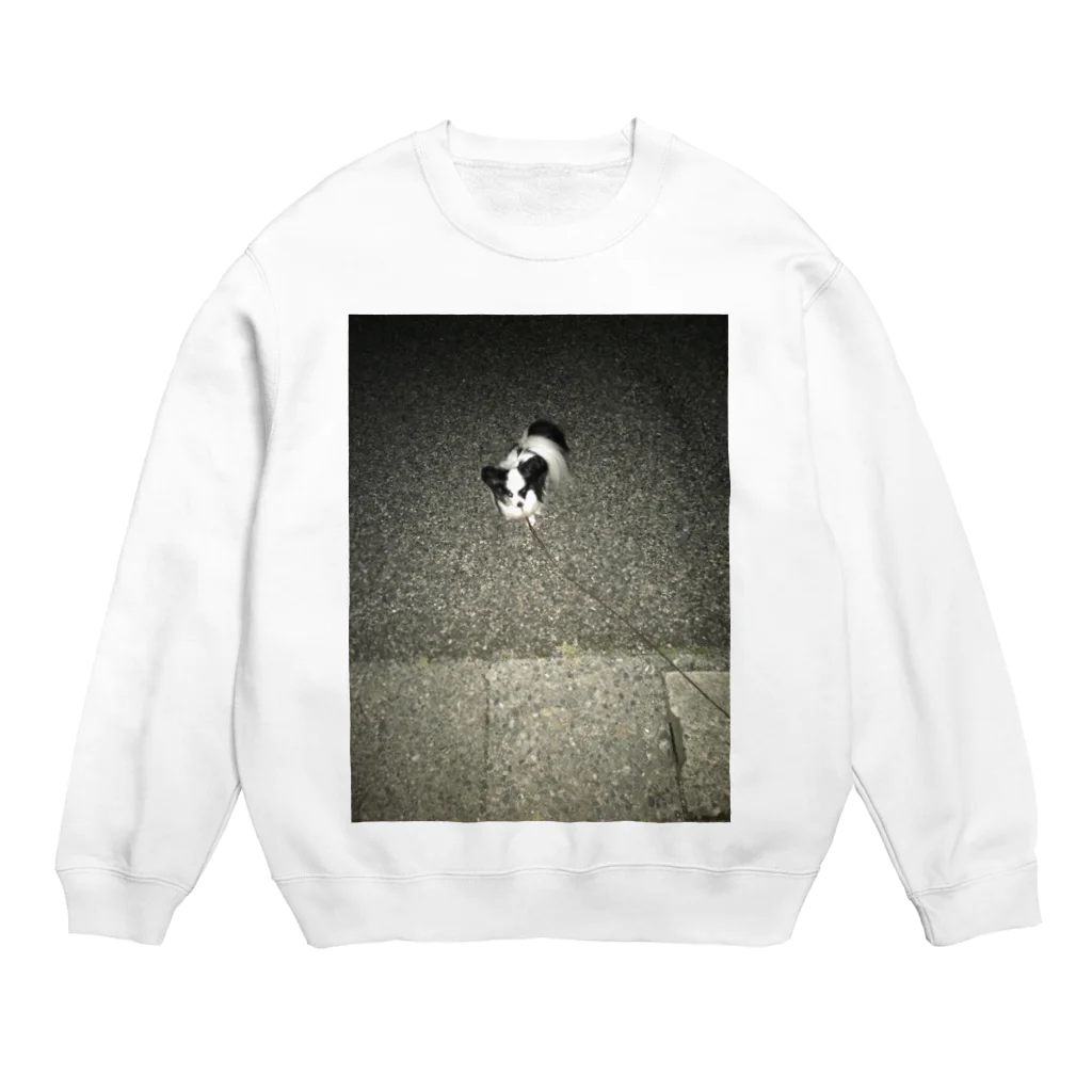 awakeve57の野生のパピヨン Crew Neck Sweatshirt