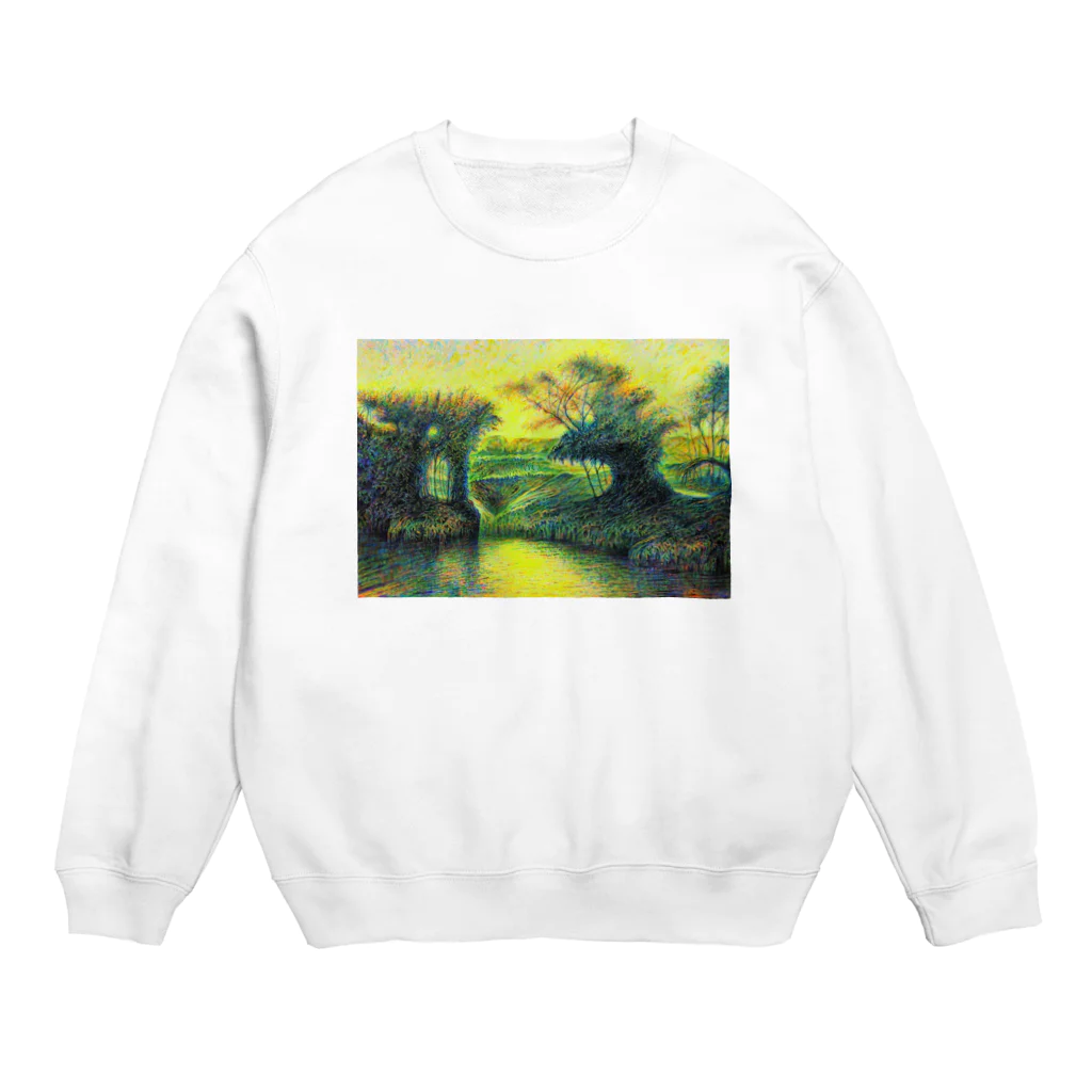 YOSHI-HEY ARTの朝のかがやき Crew Neck Sweatshirt