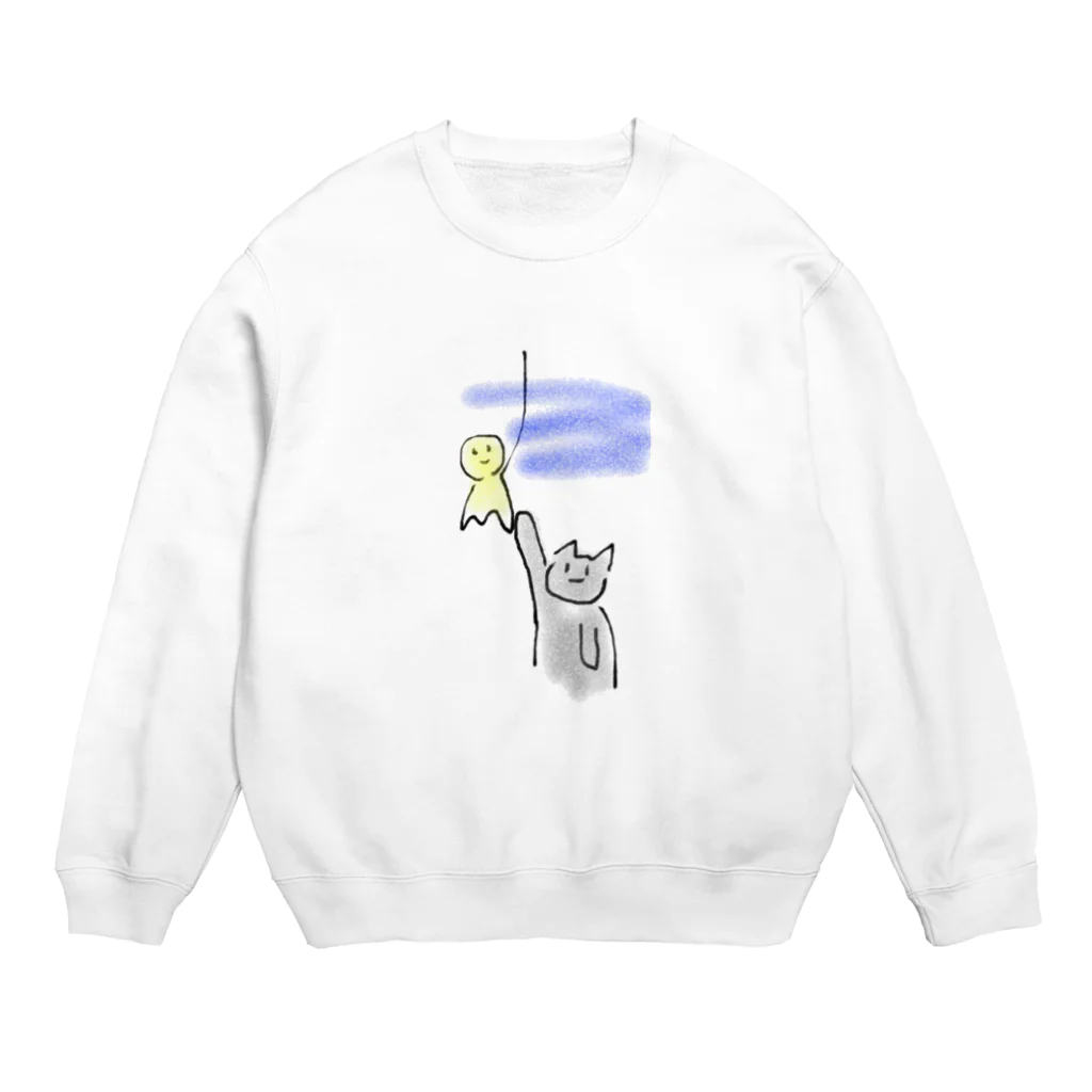 ピッチーの梅雨だニャン Crew Neck Sweatshirt