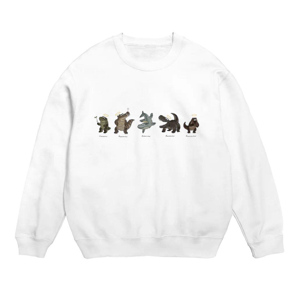 あめみやの先輩ワニたち Crew Neck Sweatshirt